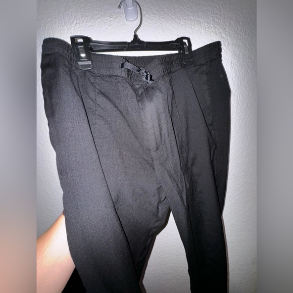 Theory Joggers Hybrid Slacks (Black) Tagged Large but fits Medium/Small - Picture 3 of 11